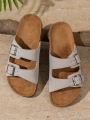 Men's Fashionable Slippers Waterproof Non-Slip Thick Sole Wear-Resistant Home Outdoor Slip-On Casual Sandals.