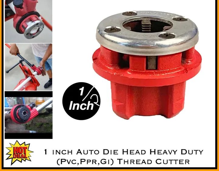 1/2 inch Pipe Auto Die Head Heavy Duty (PVC,Ppr,Gi) Thread Cutter ...