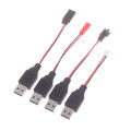 RC USB Charging 3.7V Lithium Battery Charger Cable USB To JST /SM / Futaba Plug Cable For 3Rc Drone Quadcopter. 