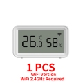 Tuya Zigbee WiFi Temperature Humidity Sensor Indoor Thermometer Hygrometer Work with Yandex SmartLife Alexa. 