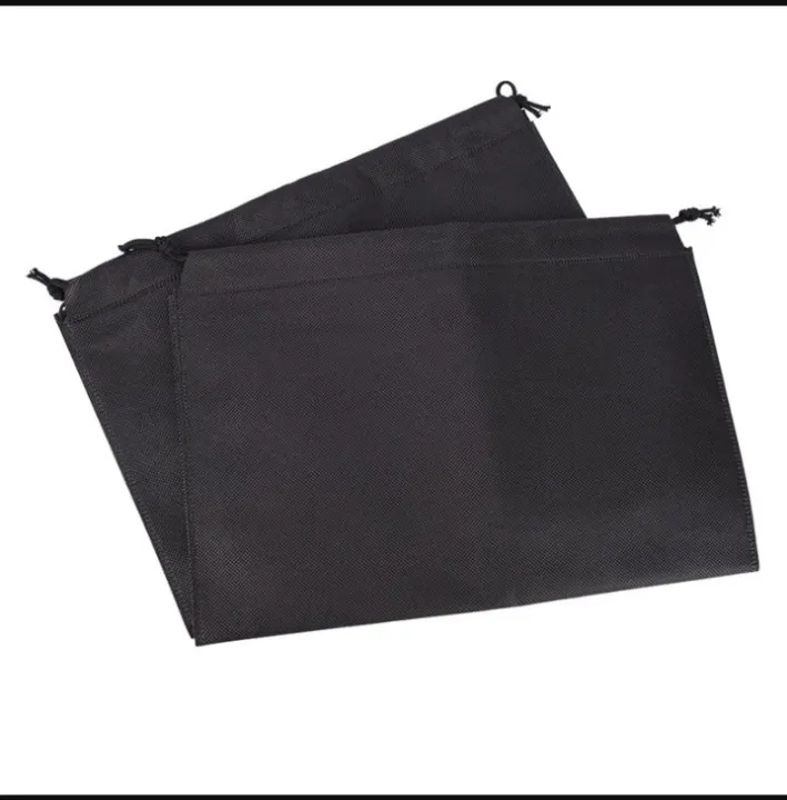 2%20Pcs%20Black%20Nylon%20Camera%20Bag%20Shoe%20Bag,%20Size:%2012%20X%208%20Inch%20-%20Image%204