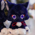 Genshin Game Anime Figure Doll Fluffy Cat Plushie Toy Impact Wanderer Pet Scaramouche Cat Toy Cosplay Mascot Doll Gift For Kids. 