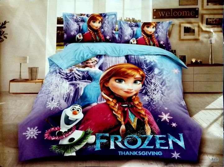 6*6 3D Bedsheet (Cartoon Type)