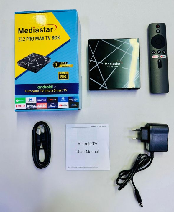 MediaStar Z12 Pro Max Android Tv 📺 Box Allwinner H616 Orignal Guranted Fastest Android Box With Free 3000+ Channels