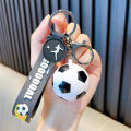 Football Keychain For Fan PVC Soft Glue Soccer Pendant Keychain Accessories Bag Decoration World Cup Souvenirs Key Chain .