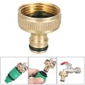 2Pcs 3/4" To 1/2" Thread Connector Faucet Hose Tap Water Adapter Quick Connector Water Pipe Fittings Home Replacement Accessory. 