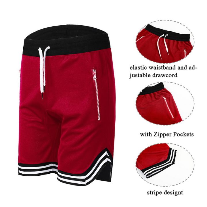 2024%20Men's%20Mesh%20Shorts%20Quick%20Dry%20Gym%20Shorts%20Summer%20Sports%20Basketball%20Fitness%20Joggers%20Zipper%20Casual%20Male%20Short%20Pants%20Wholesale%20-%20Image%205