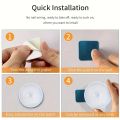 1pc Motion Sensor Night Light - Wireless LED Detector Lamp for Bedroom, Staircase, Closet, and Room Decor-. 