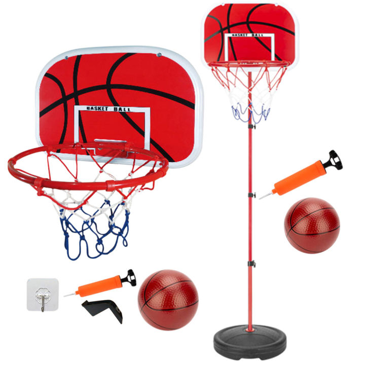 Basketball Hoop with Ball and Pump Mini Basketball Hoop Adjustable Portable Basketball Hoop Indoor Outdoor Play for Kids