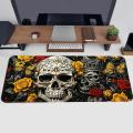 Flower Skull  Mouse Pad Desk accessories Computer Laptop Pad office Pad Keyboard Mouse Pad Game Console Pad. 