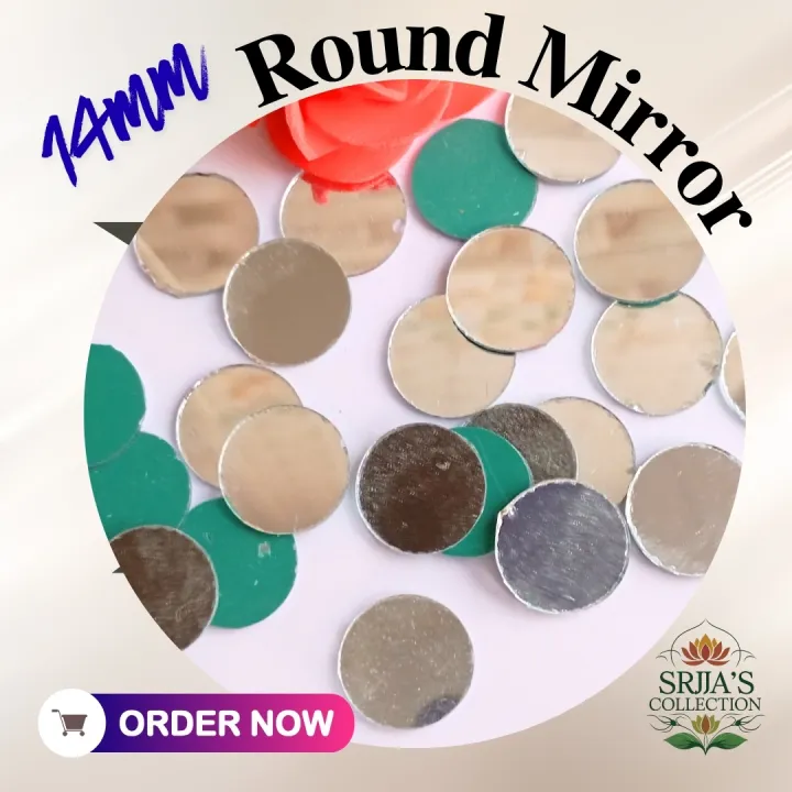 14mm%20Round%20Shape%20Mirror%20for%20Jewellery%20Making,%20Lippan%20Art%20&%20DIY%20Craft%20Work%20-%20Image%202