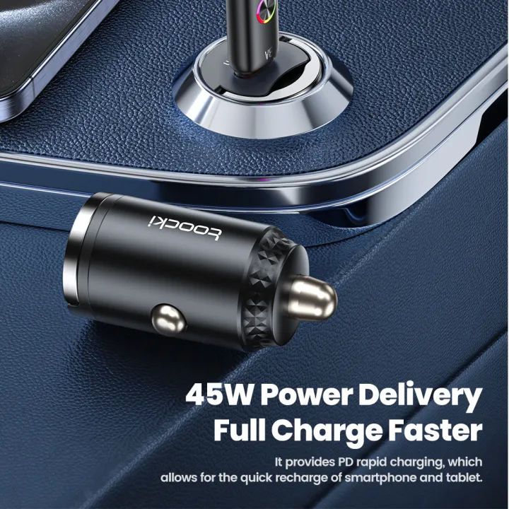 Toocki%2045W%20USB%20C%20Car%20Charger%20Fast%20Charge%20For%20Phone%20Type%20C%20Pull%20Ring%20Car%20Charger%20For%20iPhone%2017%2016Pro%20%20S25%20%2017%20%20-%20Image%203
