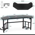 66.5" Gaming Desk, Ergonomic Wing Shaped Gaming Computer Desk with Hoster Holder Headphone Hook for Home Office, Black |. 