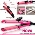 NOVA Hair Straightener & curler /  NOVA 2 in 1 Hair Beauty Set. 