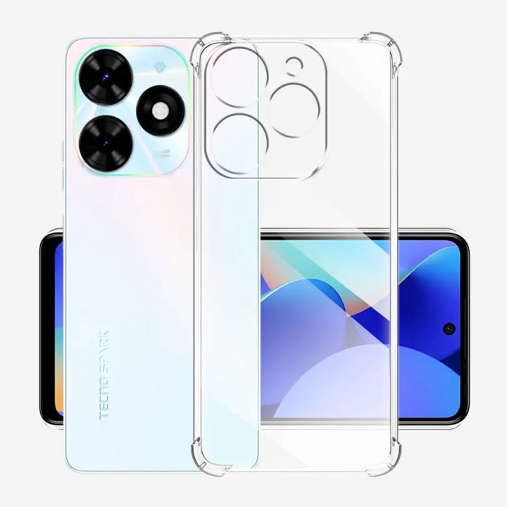 Shockproof Case For Infinix Smart 8 X6525 Clear Silicone Soft Cases For Infinix Smart 8 Transparent Cover Smart8
