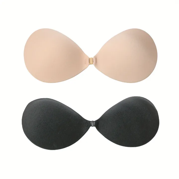 Women%20Invisible%20Push%20Up%20Bra,%20Bust%20Front%20Closure%20Sticky%20Bra,%20Backless%20Strapless%20Bra,%202PCS,%20Black%20and%20Khaki%20-%20Image%206