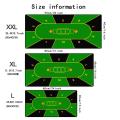 Texas Hold'em Poker Table Desk Mat Non-Slip  Base Washable Cloth Surface Large Mouse Pad. 