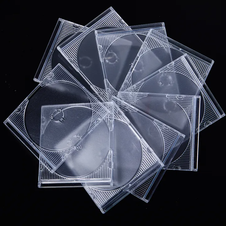 Disc Box Empty 5/10pcs Household Standard Single Disc Storage Boxes DVD Case CD Case ...