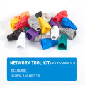 RJ11 RJ12 RJ45 Crimping Tool Ethernet Network LAN Cable Crimper Cutter Stripper Plier Accessories 8P8C connectors and Boots. 