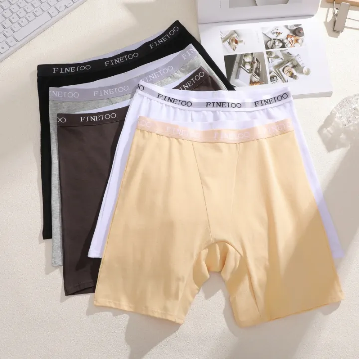 FINETOO%20Cotton%20Seamless%20High%20Waist%20Underwear%20Women's%20Female%20Cycling%20Panties%20Summer%20Safety%20Pants%20Safety%20Under%20Skirt%20Dress%20Shorts%20-%20Image%204