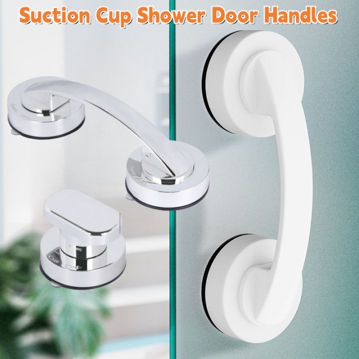 Purosur Suction Cup Shower Glass Door Handle – For Sliding Cabinet & Bathroom Doors