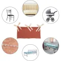 Baby Crib Organizer Multi-Purpose Bed Storage Bag 2 Pockets Bedside Hanging Diaper Nursery Organizer for Diapers Toys Clothing. 