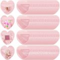 10-100 Pcs Cute Pink Heart-shaped Self-sealed  Bag, Party Valentine's Day Wedding  Jewelry Earring Ring Storage Bag. 