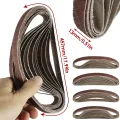 20Pcs 13 x 457mm Aluminum Oxide Sanding Belts 40/60/80/120Grit Sander Abrasive Belt for Sanding Wood Metal Plastic. 