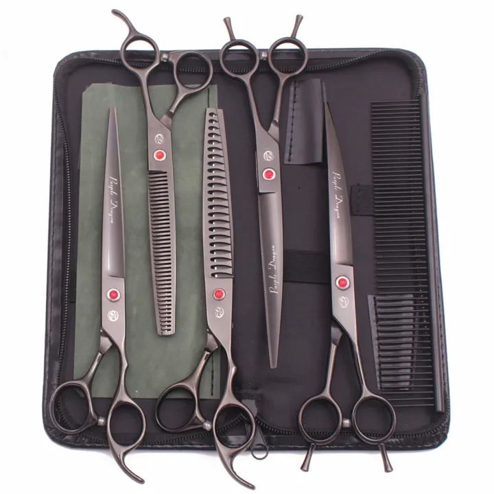 Purple%20Dragon%208%20Inch%20Dog%20Grooming%20Scissors%20Thinning%20Shears%20Professional%20Cat%20Pet%20Scissors%20Hair%20Cutting%20High%20Quality%20Z3015-b%20-%20Image%204