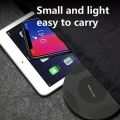 VIKEFON Wireless Charger Pad Stand Desktop Ultra-thin Mobile Phone Fast Charging Dock Station For iPhone 14 13 12 Samsung Xiaomi. 