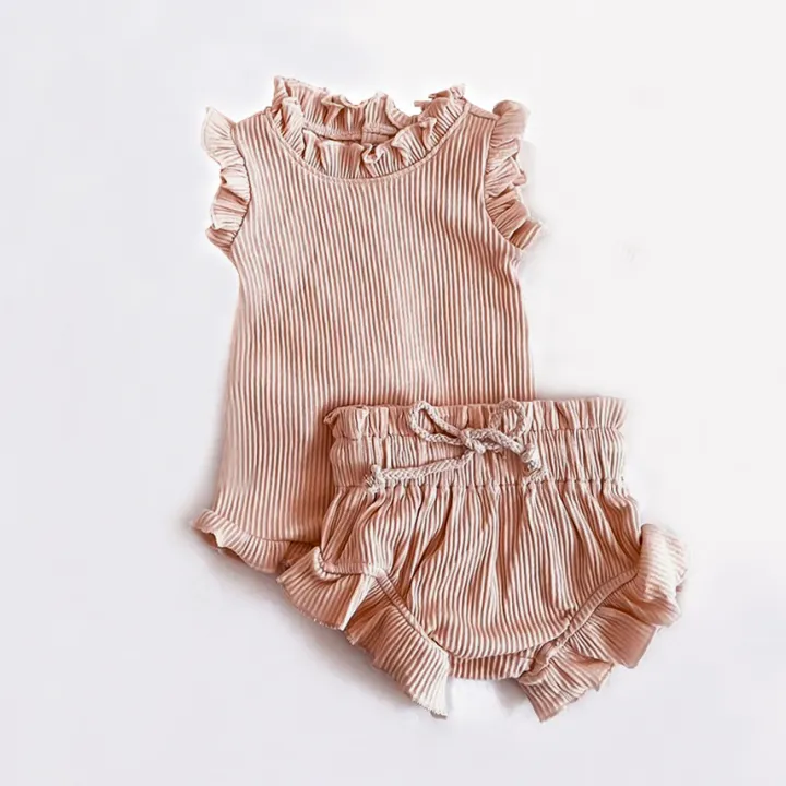 2Pcs%20Infant%20Baby%20Girl%20Clothes%20Set%20Cotton%20Ruffle%20Newborn%20Girl%20Romper%20Tops%20+%20Bloomer%20Baby%20Outfits%20Spring%20Summer%20Baby%20Girl%20Clothing%20-%20Image%206