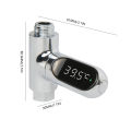 Bathroom LED Display Household Water Shower Thermometer Electronic Water Thermometer Monitoring Care Energy Smart Meter. 