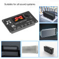 Handsfree 80W Amplifier DIY MP3 WAV Decoder Board 12V Bluetooth USB FM AUX 3.5mm TF Radio For Car Music Speaker Recording. 