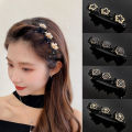 Elegant Korean Pearl Hair Clip, Fashionable Bangs Accessory. 