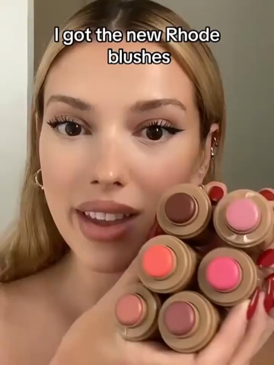 Rhode blush | Rhode Pocket Blush Dupe Natural Cheek Moisturiser Liquid Blush | Rhode Makeup Multi-use Blush | Tint for lips and cheeks