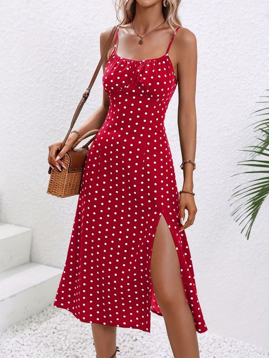 2024%20Women%20Floral%20Print%20Spaghetti%20Straps%20Summer%20Boho%20Beach%20Dress%20Print%20Elegant%20%20Suspenders%20Square%20Neck%20Slit%20Dress%20Vestidos%20-%20Image%206