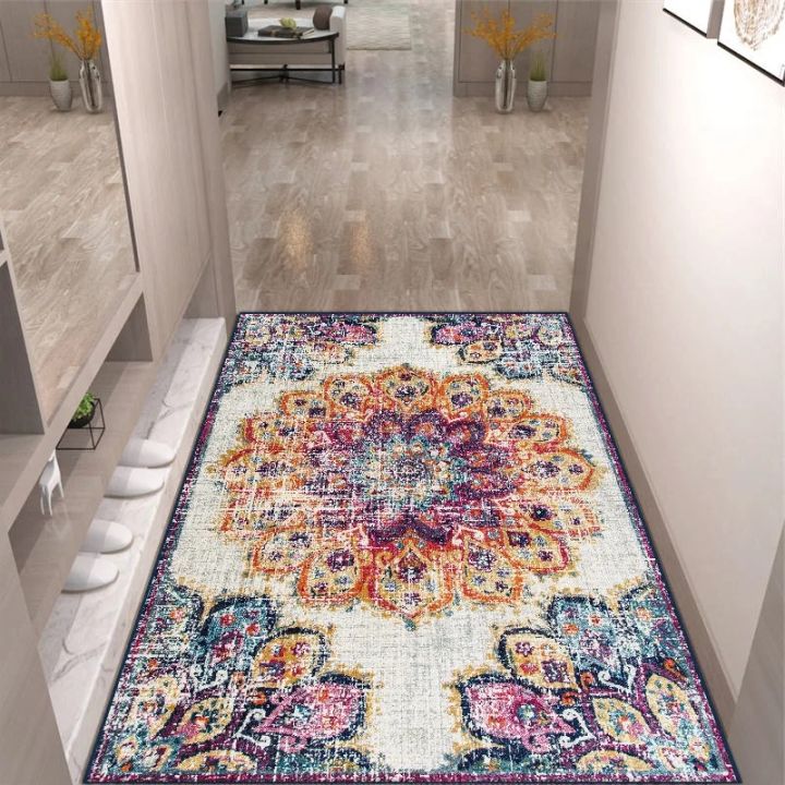 VIKAMA%20Crystal%20Velvet%20Floor%20Mat%20Light%20Luxury%20Retro%20Entry%20Door%20Floor%20Mat%20Carpet%20Door%20Mat%20Entry%20Door%20Foot%20Mat%20Entryway%20Carpet%20-%20Image%202