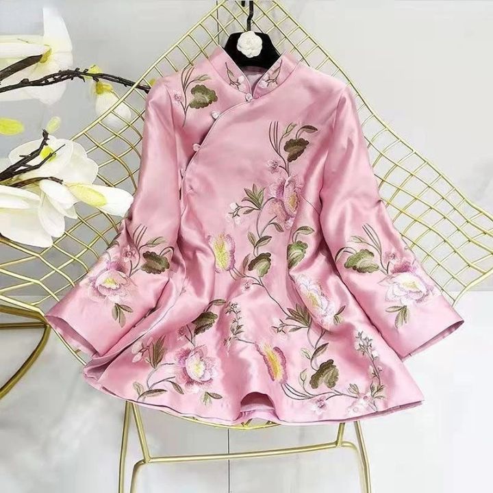 Women%20Chinese%20Vintage%20Blouse%204XL%20Loose%20Female%20Hanfu%20Tops%202024%20NewTang%20Suit%20Shirt%20National%20Style%20Traditional%20Elegant%20Embroidery%20-%20Image%202