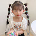 100pcs Color Simple to Hair High Elastic Hair Ring Women's Elegant Temperament Exquisite All-match Hair Ring Hair Accessories. 