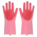 Dishwashing Cleaning Gloves Magic Silicone Rubber Dish Washing Gloves for Household Sponge Scrubber Kitchen Cleaning Tools [1 pair]. 