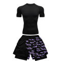 2PCS Anime Compression Sportswear Suit Men's Fitness Set Quick Dry Gothic Compression Shirt+Harajuk 2 in 1 Gym Shorts Summer. 