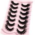 New 3D Mink Lashes Cat Eyelashes Fluffy Wispy Volume Lashes Natural Feathery Effect Lightweight Flexible Band Fake Lashes.