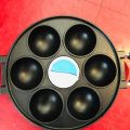 7 Hole Cooking Cake Pan Cast Iron Omelette Pan Non-Stick Cooking Pot Breakfast Egg Cooker Cake Mold Kitchen Cookware Kitchenware. 