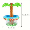 Inflatable Cactus Potted Plant Pool Float - Tropical Style Decor for Pool & Party, Easy to Inflate & Durable PVC Material. 