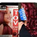 Tovch Hair Color Cream 80ml×2 Rose Red 6.45. 