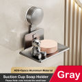 Suction Cup Soap Holder Wall Mounted Soap Storage Drain Rack Bathroom Shower Soap Holder Household Soap Tray Storage Organizer.
