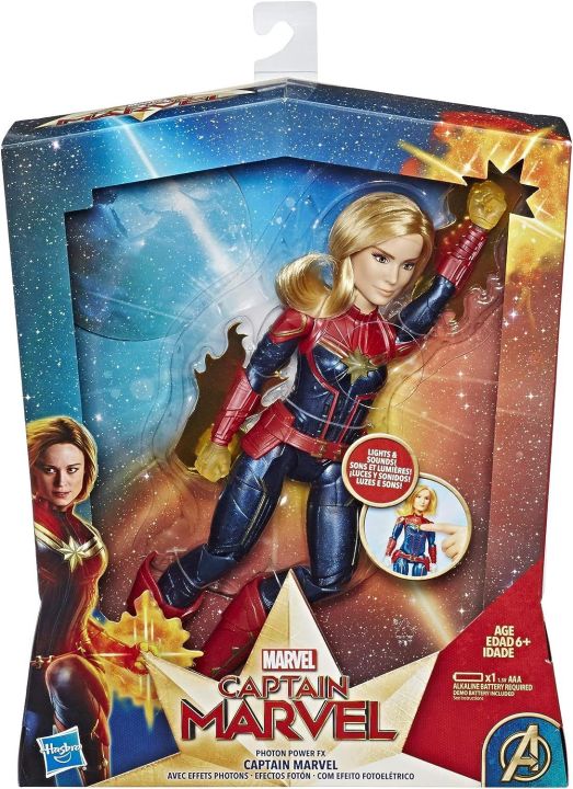 Hasbro Captain Marvel Photon Power Fx Electronic Super Hero Doll (Ages 6 & Up)