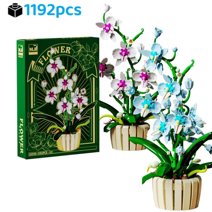 1192pcs%20Orchid%20Building%20Blocks%20Bouquet%20Flower%20Rose%20Plant%20Pink%20Blue%20Bricks%20Kid%20Model%20Assembled%20Toys%20Romantic%20Valentine's%20Day%20%20-%20Image%207