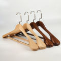 Wide Shoulder Wooden Hangers, Suit Hangers with Non Slip Pants Bar, High-Grade Solid Wood Coat Hangers for Jacket Clothes Hanger. 