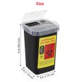 NEW Barbershop Blade Recycling Box Salon Mini Trash Can Razor Blade Disposal Case Syringe Needle Trash Collector Barber Tools. 